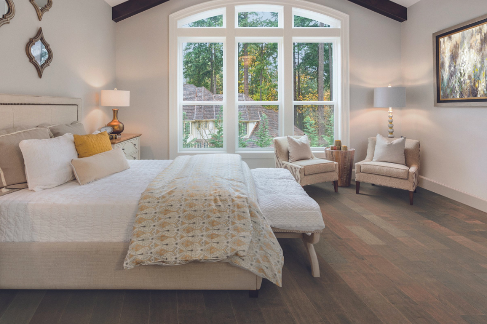 solid hardwood floors in bedroom